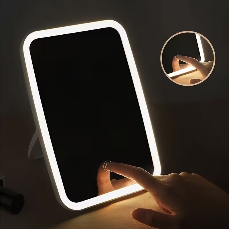 Portable LED Makeup Mirror with Touch Control