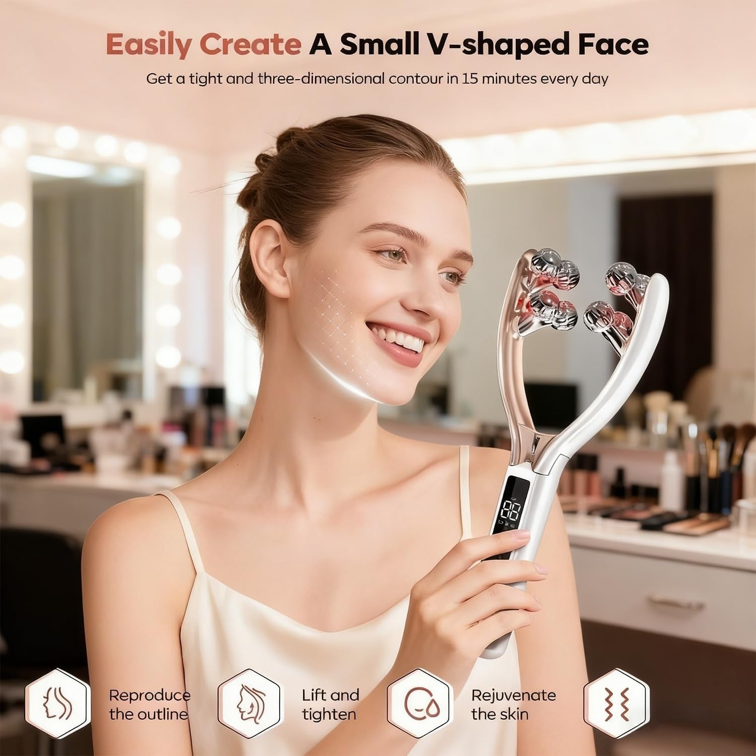 Angju Face Massager Tool Wireless, Shaper & Slimmer Device